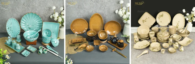 Bộ sưu tập bộ bát đĩa đạt chuẩn của Thổ Tú