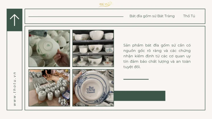 Chọn bát đĩa gốm sứ an toàn từ những địa chỉ uy tín