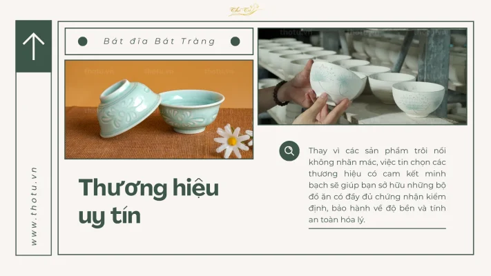 Lựa chọn các thương hiệu uy tín để chọn mua bát đĩa gốm sứ an toàn