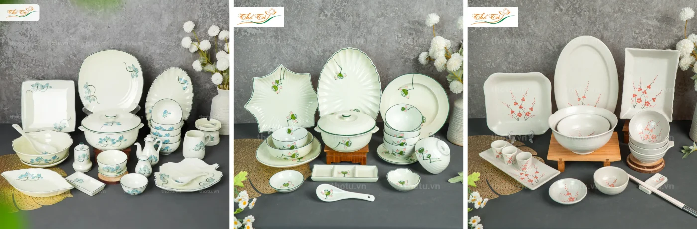 Bát đĩa Thổ Tú