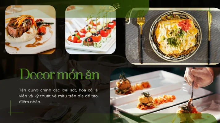 Nghệ thuật decor món ăn