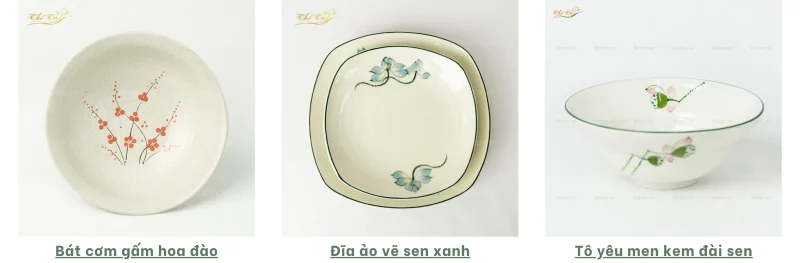 Dòng bát đĩa vẽ tay Thổ Tú có tính thẩm mỹ và giá trị văn hoá
