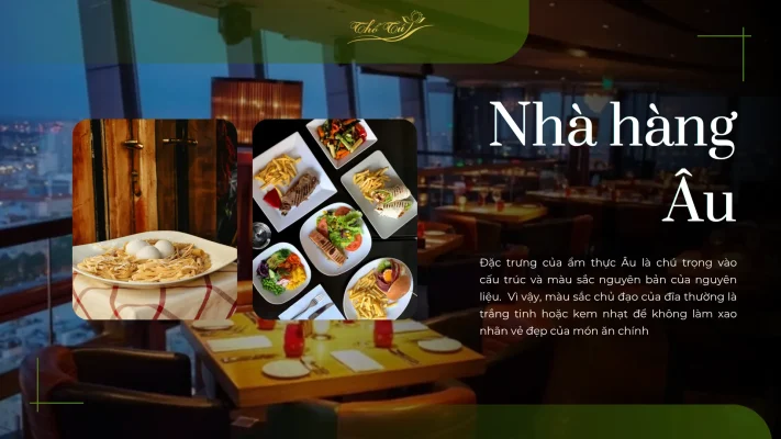 Nhà hàng Âu – tối giản và tinh tế