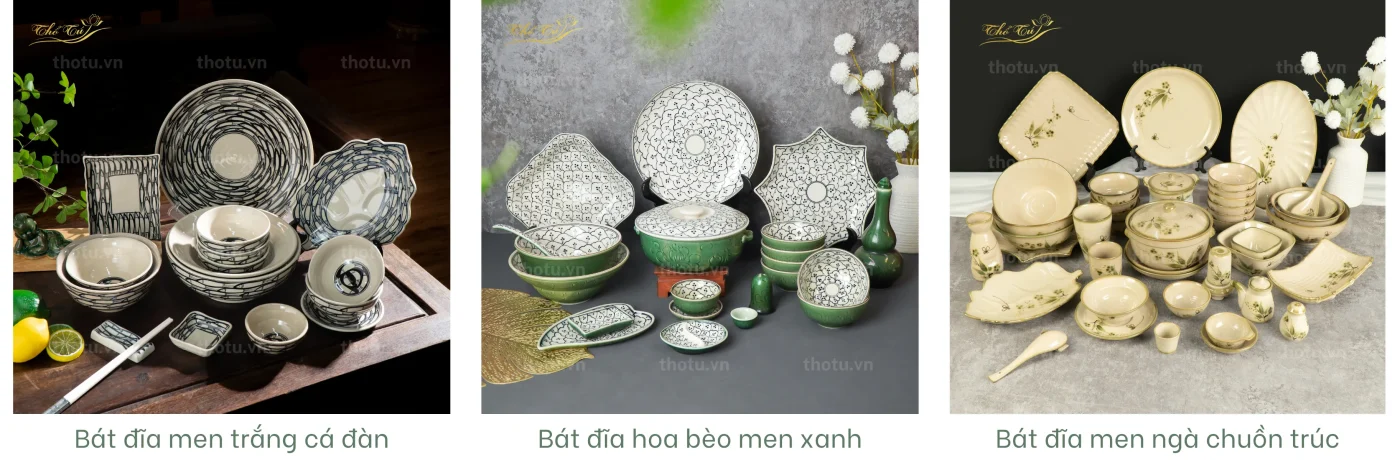 Bát đĩa Thổ Tú