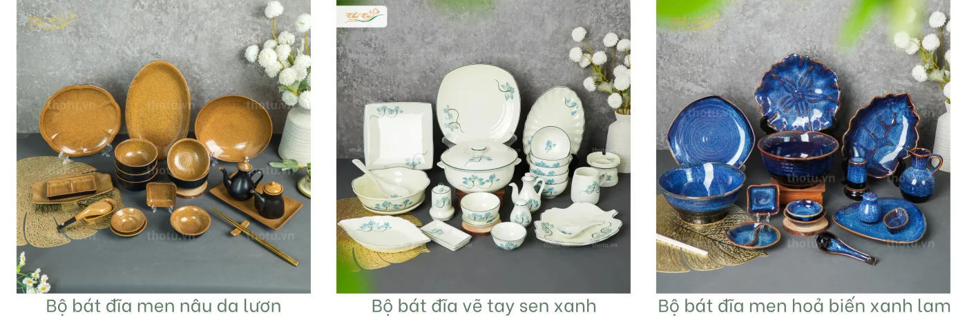 Bát đĩa Thổ Tú