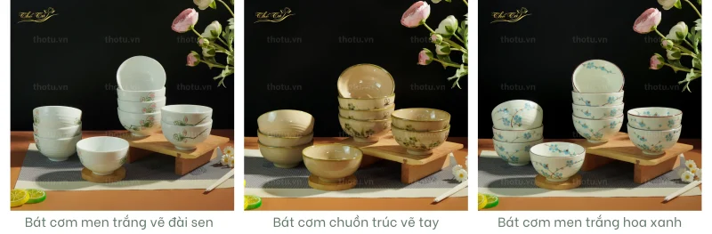 Một số mẫu bát đĩa nhà hàng vẽ tay cao cấp
