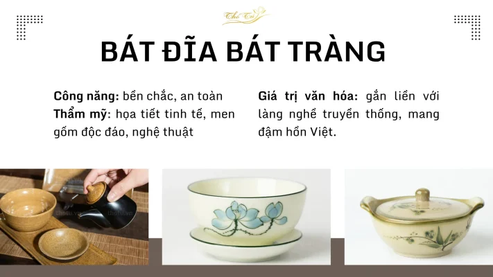 Bát đĩa gốm sứ có những ưu điểm vượt trội