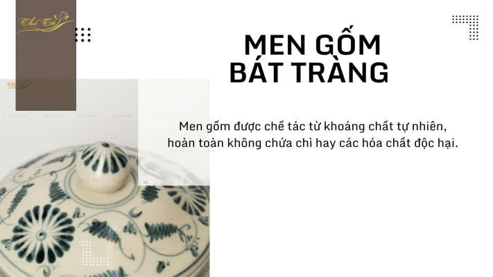Men gốm bát đĩa gốm sứ an toàn cho sức khoẻ