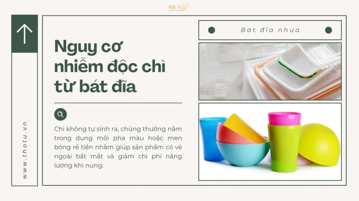 Nguy cơ nhiễm độc chì tù bát đĩa nhựa hoặc kém chất lượng