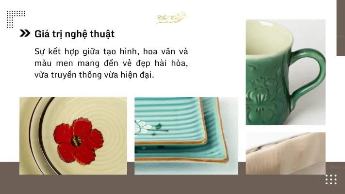 Giá trị thẩm mỹ của bát đĩa gốm sứ