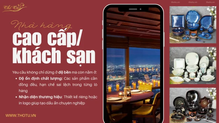 Lựa chọn bát đĩa gốm sứ cho nhà hàng cao cấp/khách sạn