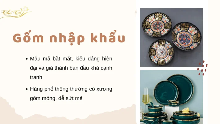 Gốm sứ nhập khẩu từ thế giới