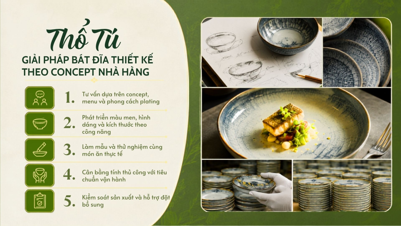 Bát đĩa Thổ Tú
