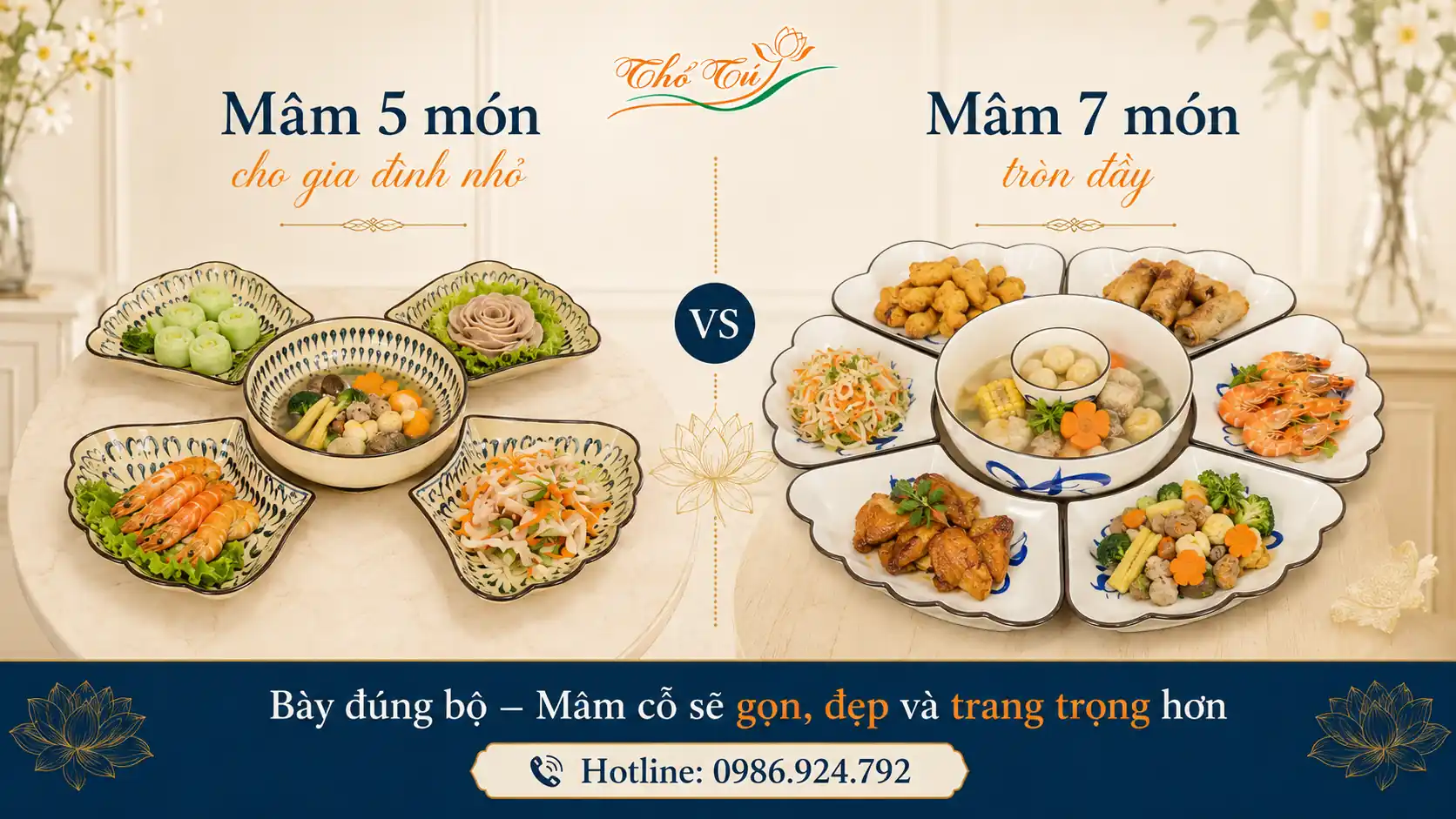 nên trình bày bao nhiêu món cho cỗ rằm tháng 7