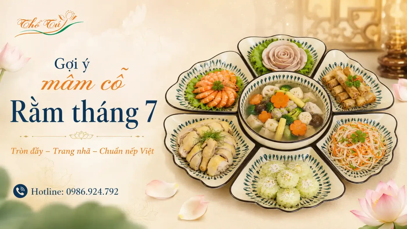 mâm cũng lễ vu lan báo hiếu