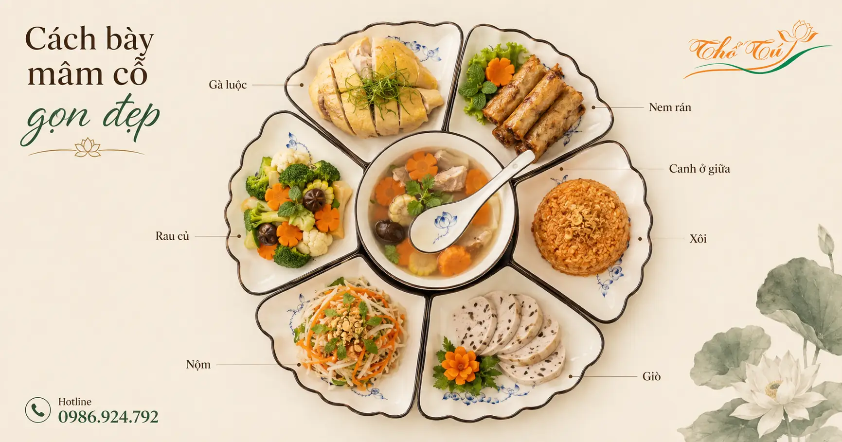 Các món ăn nên có và màu sắc cần có trong cỗ cúng ngày vu lan