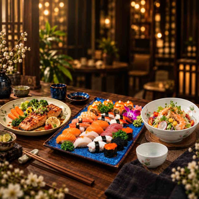 Quy tắc phối màu bát đĩa theo màu món ăn