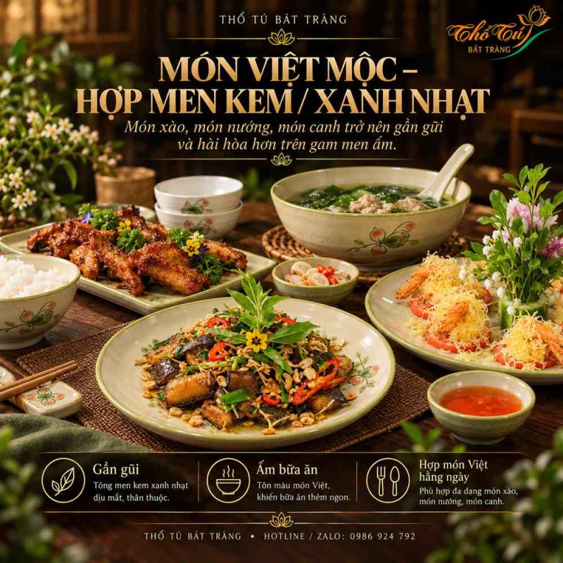 Bát đĩa Thổ Tú